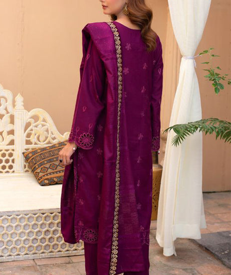 BR Taqdeer Dhanak Zari Shawl`24 D#08