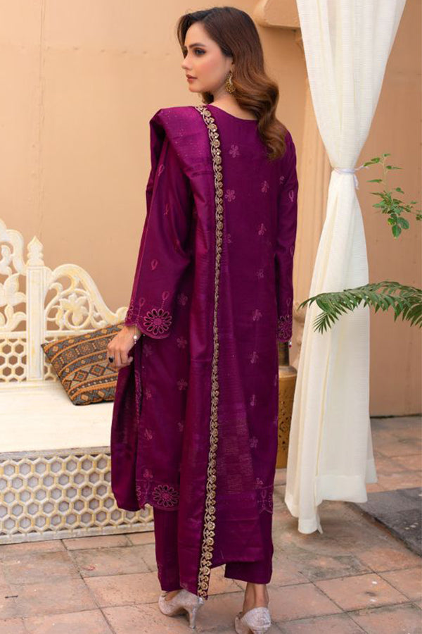 BR Taqdeer Dhanak Zari Shawl`24 D#08