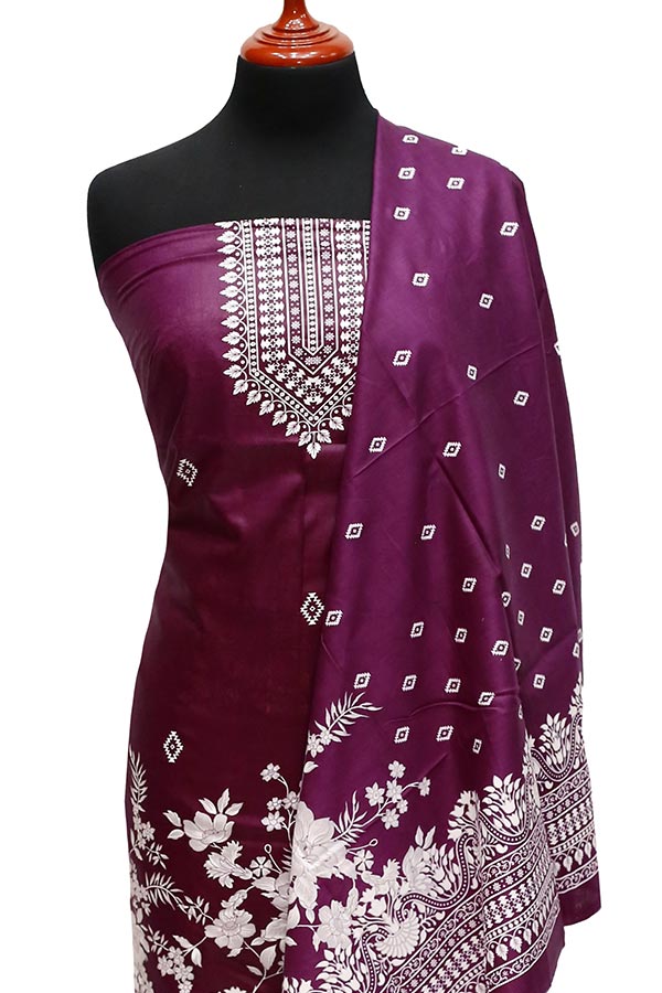 Bareeza Civic Voil Lawn`23 D#801 D Purple