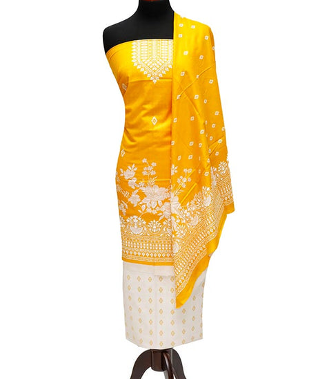 Bareeza Civic Voil Lawn`23 D#801 M Yellow