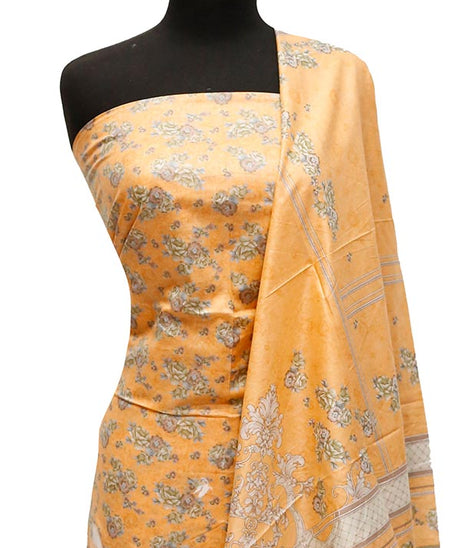 Bareeza Civic Voil Lawn`23 D#802 Peach