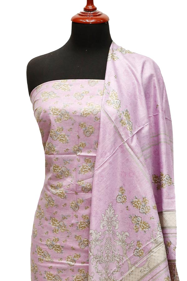 Bareeza Civic Voil Lawn`23 D#802 Plum