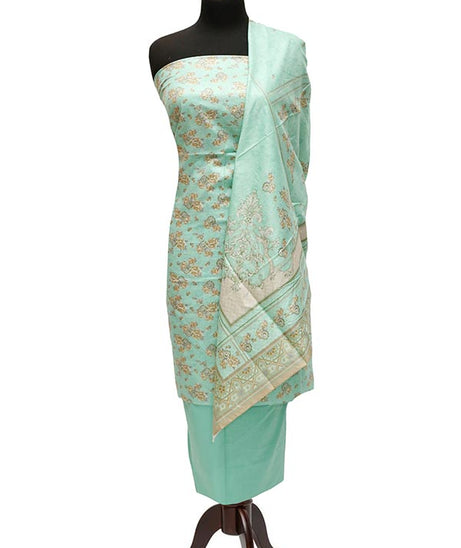 Bareeza Civic Voil Lawn`23 D#802 Sea Green