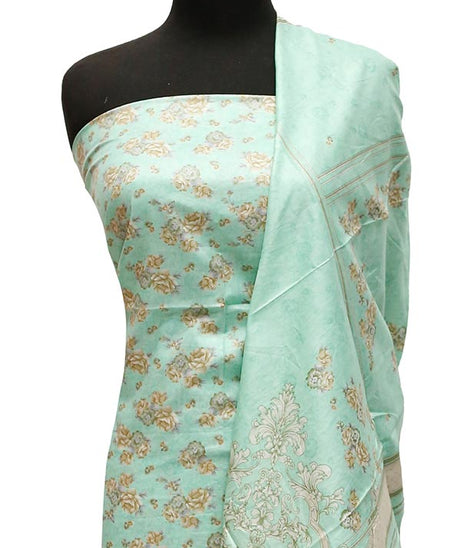 Bareeza Civic Voil Lawn`23 D#802 Sea Green