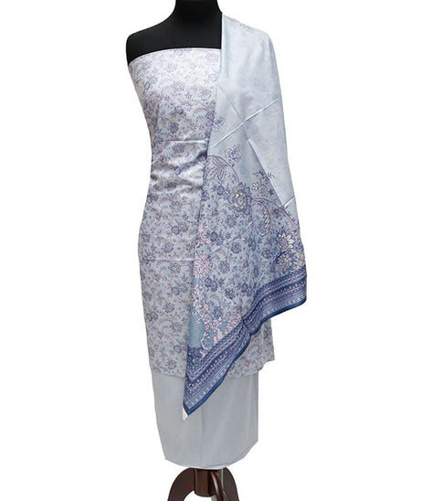 Bareeza Civic Voil Lawn`23 D#803 Grey