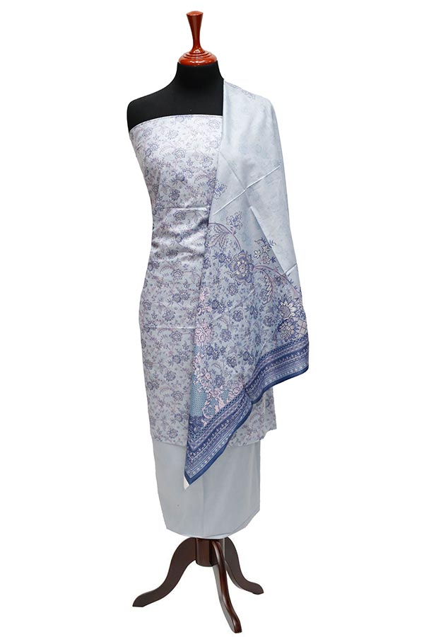 Bareeza Civic Voil Lawn`23 D#803 Grey