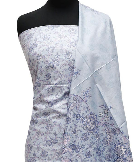 Bareeza Civic Voil Lawn`23 D#803 Grey