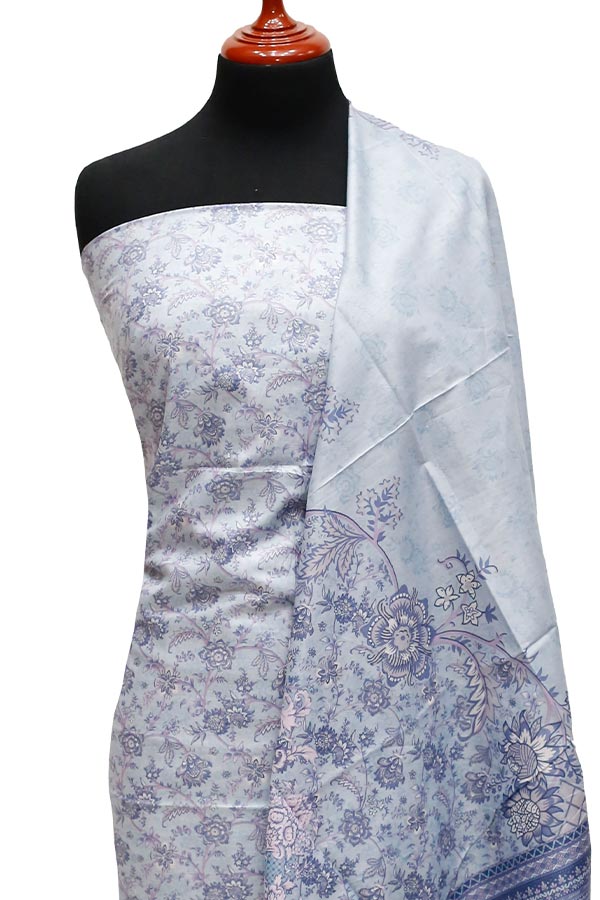 Bareeza Civic Voil Lawn`23 D#803 Grey