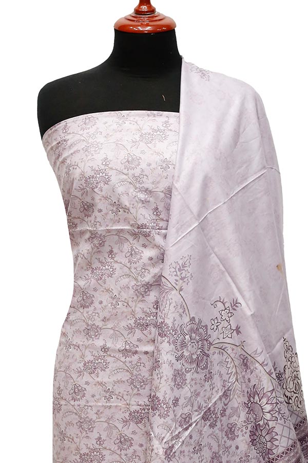 Bareeza Civic Voil Lawn`23 D#803 L Purple