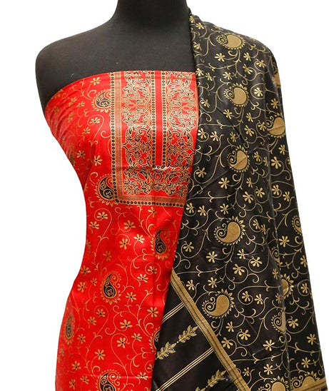 Bareeza Civic Voil Lawn`23 D#804 Red