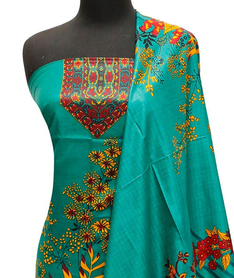 Bareeza Civic Voil Lawn`23 D#805 Green