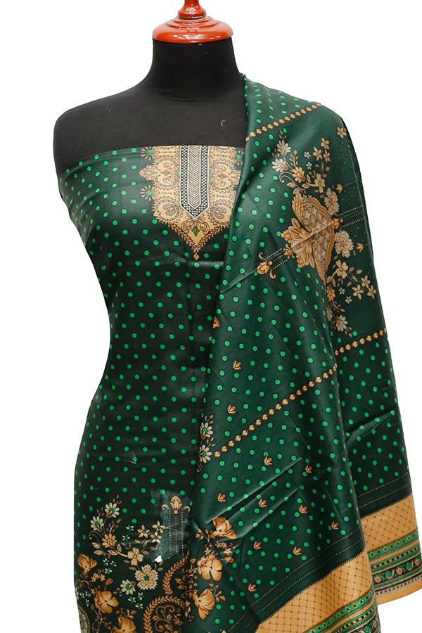 Bareeza Civic Voil Lawn`23 D#806 M Green