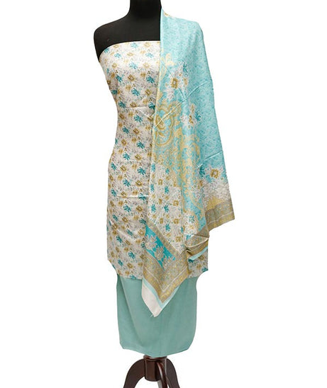 Bareeza Civic Voil Lawn`23 D#807 Ferozi