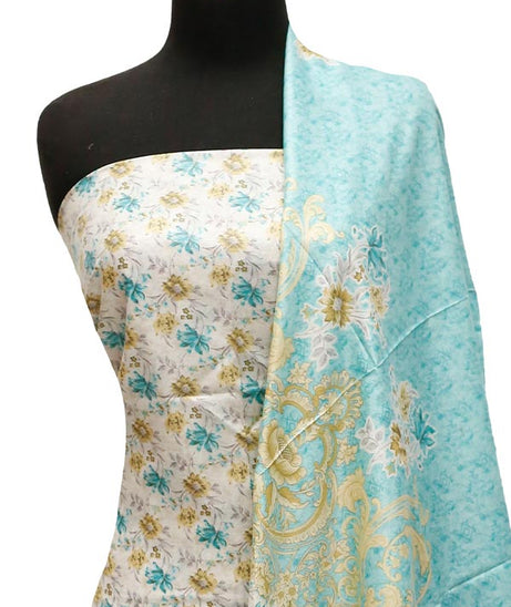 Bareeza Civic Voil Lawn`23 D#807 Ferozi