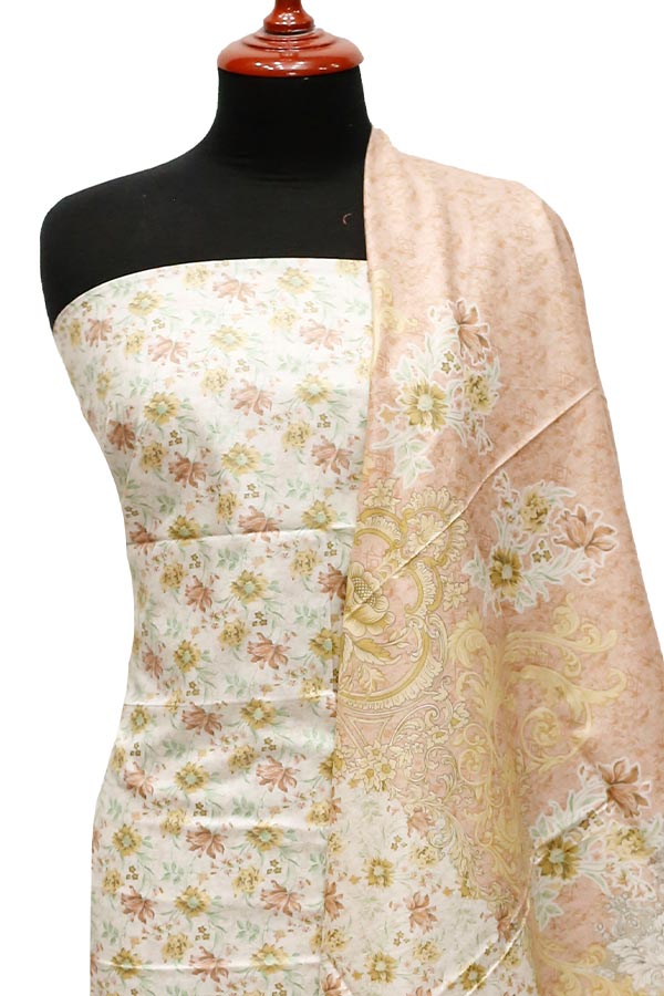 Bareeza Civic Voil Lawn`23 D#807 T Pink