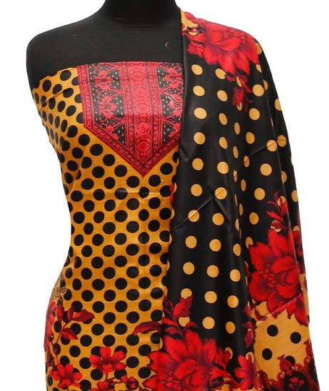 Bareeza Civic Voil Lawn`23 D#808 Black