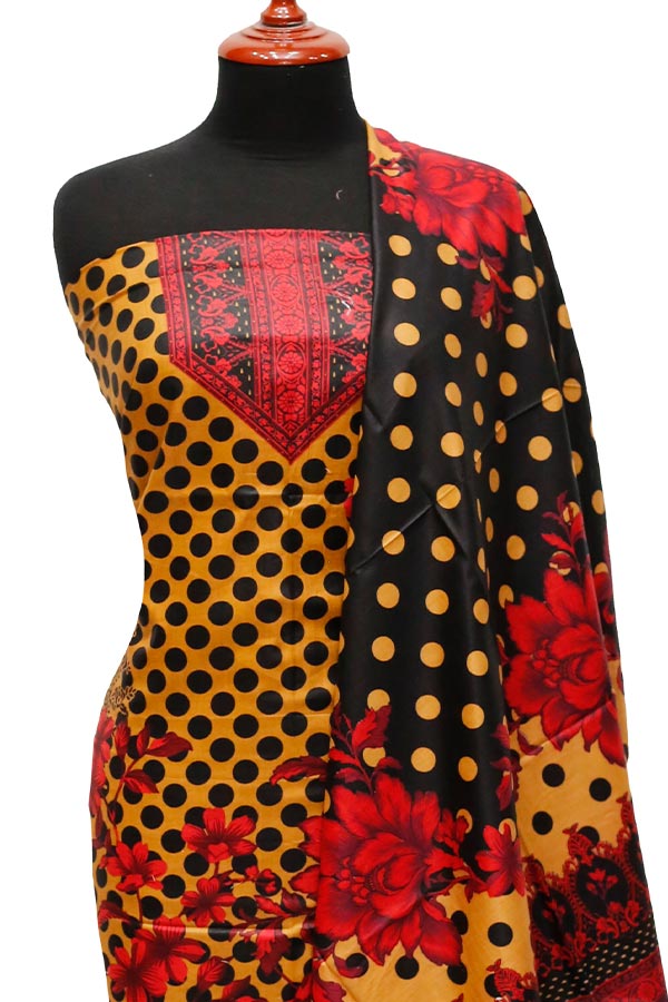 Bareeza Civic Voil Lawn`23 D#808 Black