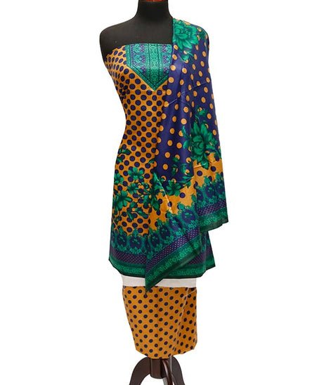 Bareeza Civic Voil Lawn`23 D#808 Blue