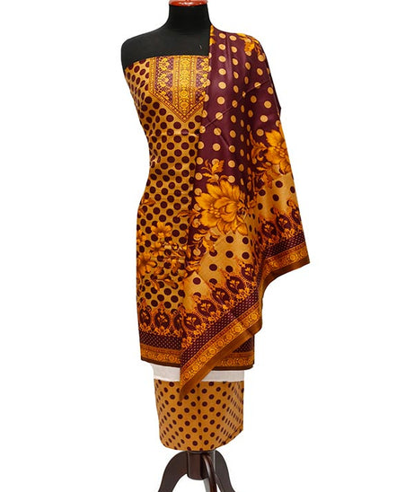 Bareeza Civic Voil Lawn`23 D#808 D Rust