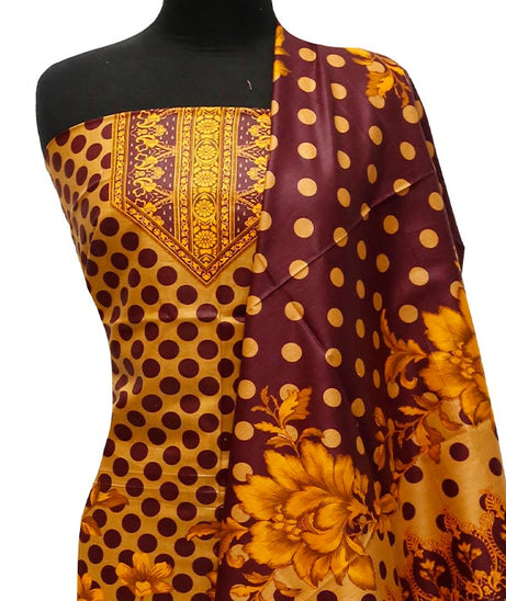 Bareeza Civic Voil Lawn`23 D#808 D Rust