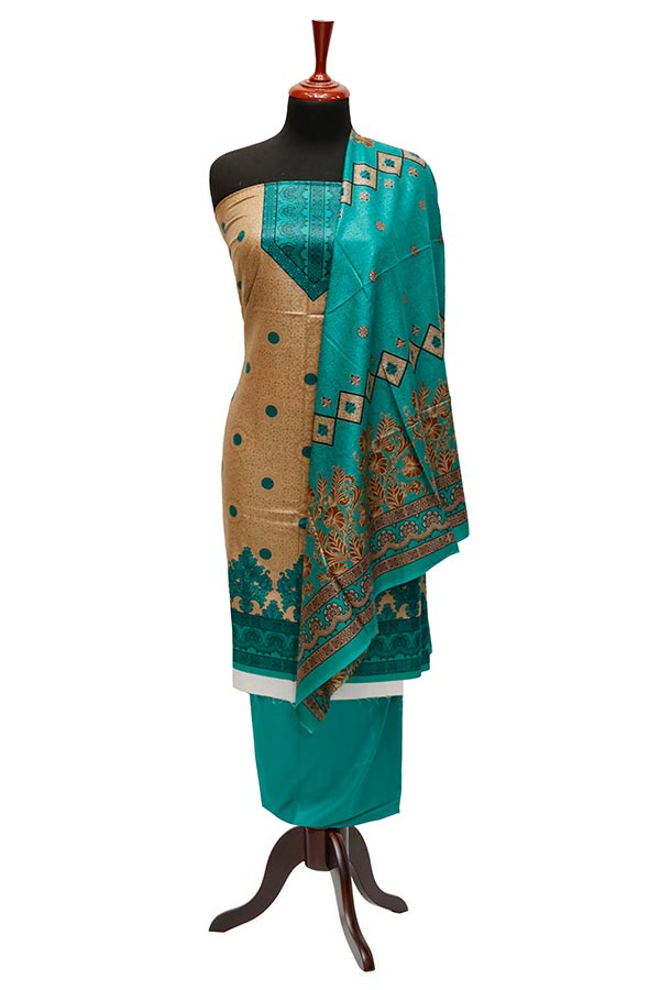 Bareeza Civic Voil Lawn`23 D#811 D Sea Green