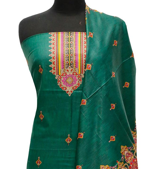 Bareeza Civic Voil Lawn`23 D#813 D Green