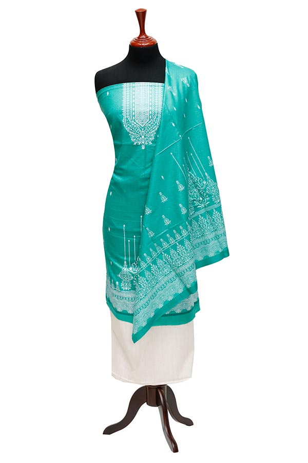 Bareeza Civic Voil Lawn`23 D#814 Sea Green