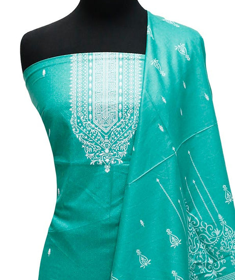 Bareeza Civic Voil Lawn`23 D#814 Sea Green