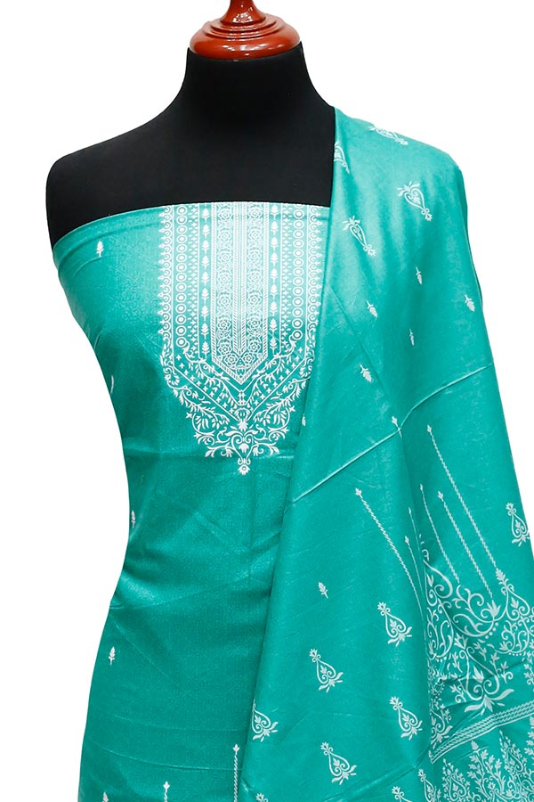 Bareeza Civic Voil Lawn`23 D#814 Sea Green