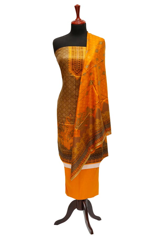 Bareeza Civic Voil Lawn`23 D#816 Rust