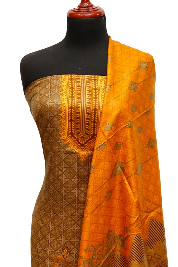 Bareeza Civic Voil Lawn`23 D#816 Rust