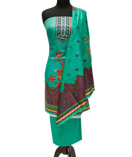 Bareeza Civic Voil Lawn`23 D#819 Green