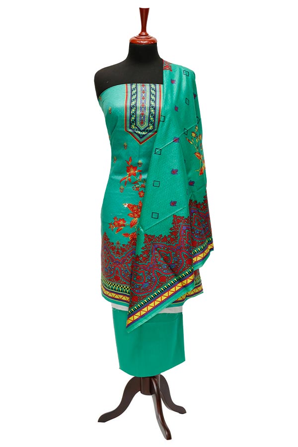 Bareeza Civic Voil Lawn`23 D#819 Green