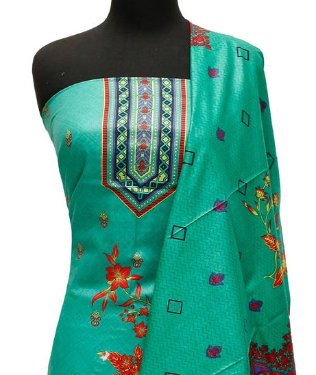 Bareeza Civic Voil Lawn`23 D#819 Green