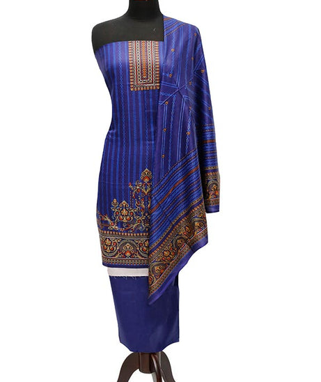 Bareeza Civic Voil Lawn`23 D#821 Nevy Blue