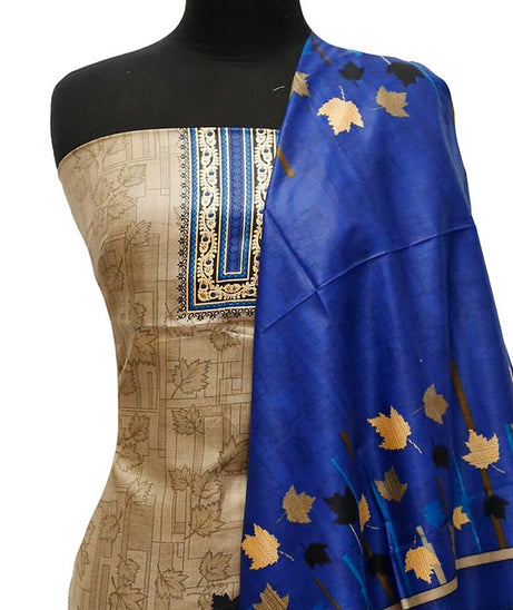 Bareeza Civic Voil Lawn`23 D#822 Royal Blue