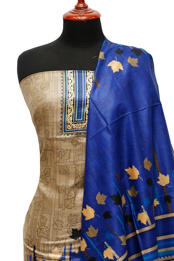 Bareeza Civic Voil Lawn`23 D#822 Royal Blue