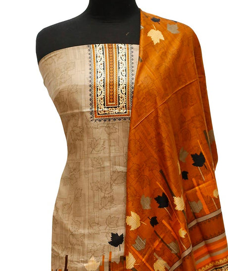 Bareeza Civic Voil Lawn`23 D#822 Rust