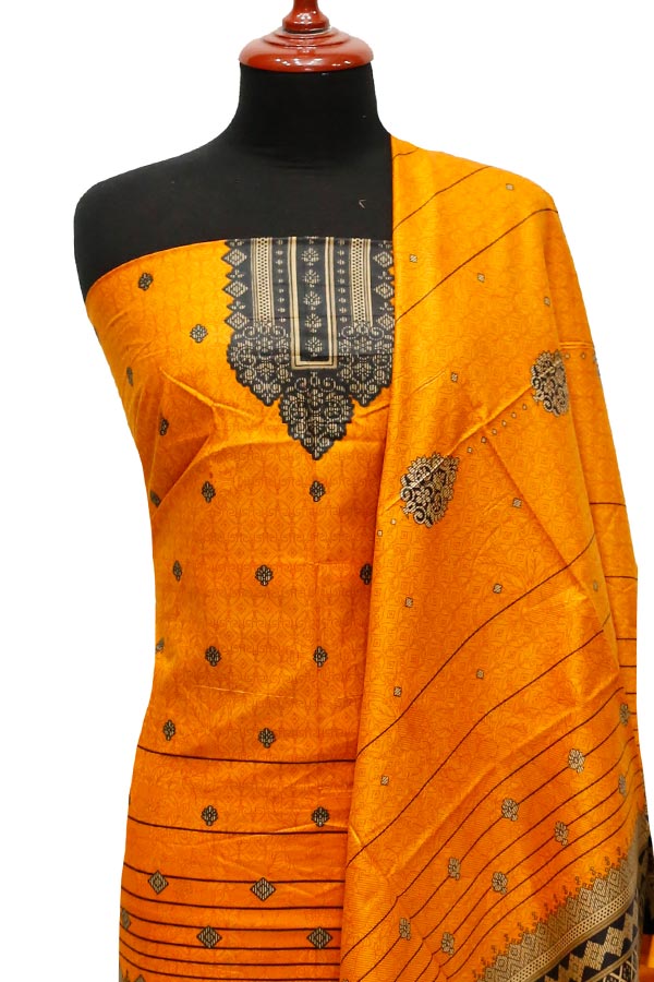 Bareeza Civic Voil Lawn`23 D#825 Orange