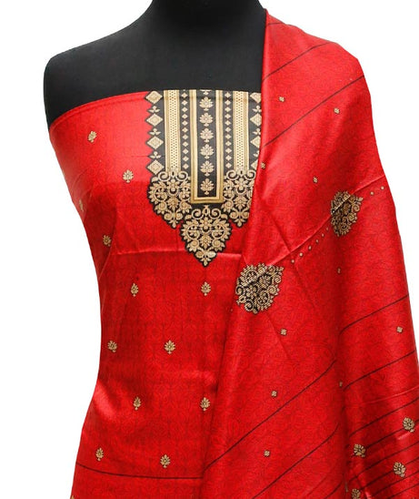 Bareeza Civic Voil Lawn`23 D#825 Red