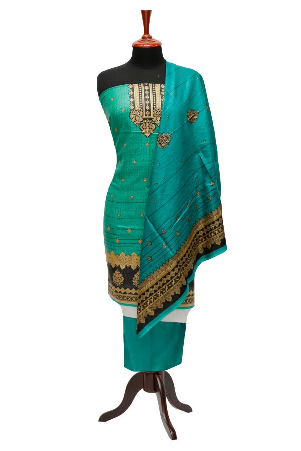 Bareeza Civic Voil Lawn`23 D#825 Sea Green
