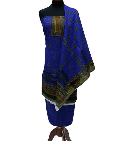 Bareeza Civic Voil Lawn`23 D#914 Royal Blue