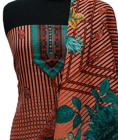 Bareeza Civic Voil Lawn`23 D#915 T Pink