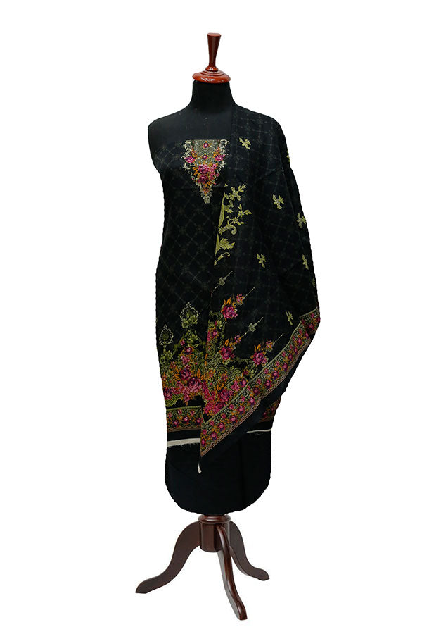 Bareeza Civic Voil Lawn`23 D#916 Black