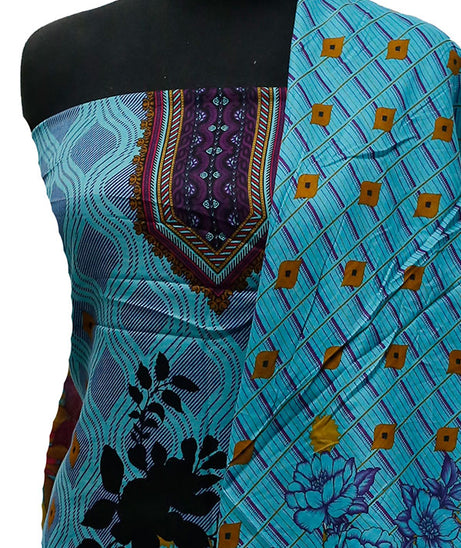 Bareeza Civic Voil Lawn`23 D#918 Ferozi