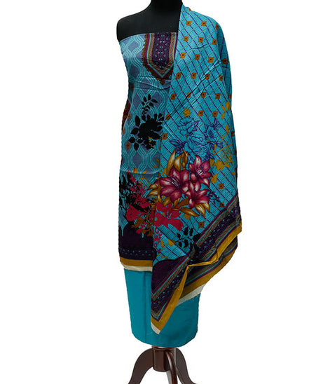 Bareeza Civic Voil Lawn`23 D#918 Ferozi