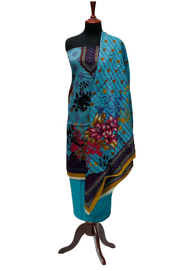 Bareeza Civic Voil Lawn`23 D#918 Ferozi