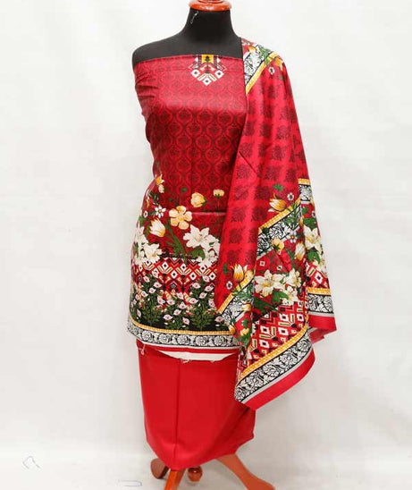 Bashir Ahmad Azra Linen '20 D#3320 Red