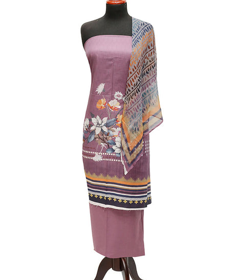 Batool D/Lawn B/Dupatta`23 D#222 Mauve