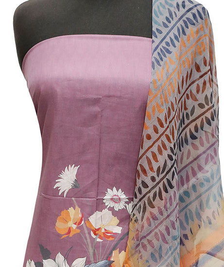 Batool D/Lawn B/Dupatta`23 D#222 Mauve